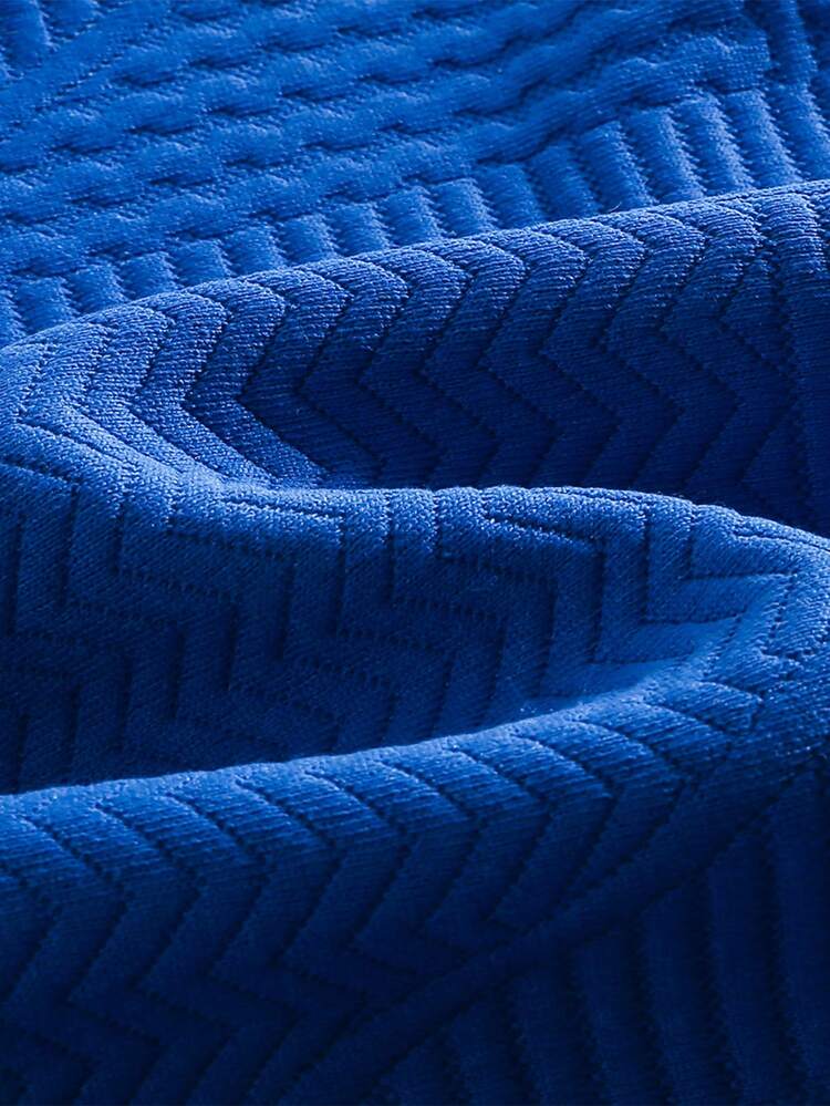 Toddler Girl 2 Pieces Solid Color Rabbit Print Outfits And Matching Pants - 寶藍色 - 查看 8