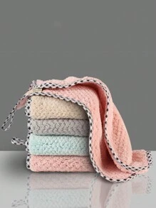 2入組掛式珊瑚絨碗布,廚房清潔布,不粘不掉絮,隨機顏色 - 彩色 - 查看 3