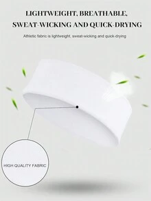 1條黑、白、灰色性別通用運動頭帶,適用於跑步、瑜珈、鍛煉和健身 - 彩色 - 查看 7