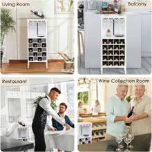 Wine Rack Table - Black - View 2