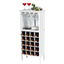 Wine Rack Table - Black - View 1