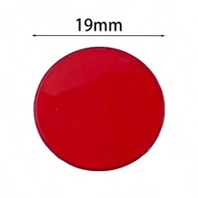 1000 Pieces 3/4 Inch Plastic Transparent 6 Color Bingo Counting Chips With Bag - For Large Group Games, Game Night & Educational Activities