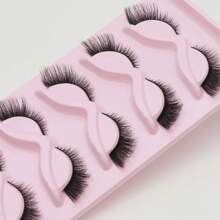 5對貓眼狐眼仿貂毛假睫毛,性感睫毛延伸彩妝全假睫毛 - 眼尾拉長款 - 查看 2