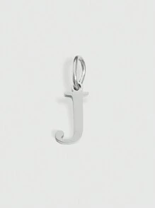 1pc Stainless Steel Initial Pendant Letter Pendant Men's And Women's Key Pendant Accessories Necklace Earrings Pendant Pendant