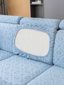 1pc High-Grade Elastic Sofa Cover Universal Four Seasons All-Inclusive Cushion Cover For Autumn And Winter, Modern Style - Blue - View 8