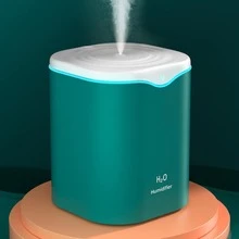1pc Ultrasonic Air Humidifier Water Drop Shape High Capacity Humidifier For Room, Home, Office, Dorm, School. Suitable For Single And Whole House Use - Green - View 3