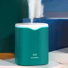 1pc Ultrasonic Air Humidifier Water Drop Shape High Capacity Humidifier For Room, Home, Office, Dorm, School. Suitable For Single And Whole House Use - Green - View 6