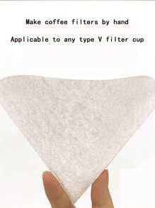 50入組手沖咖啡濾紙,錐形 - 白色 - 查看 3