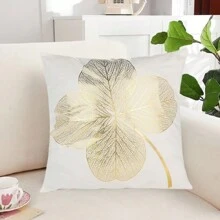 1入組45x45cm黃金押花正方形枕套,適用於家居、房間、臥室、花園裝飾,適合客廳、沙發、臥室、辦公室、汽車使用,亦可稱為靠墊套 - 彩色 - 查看 1