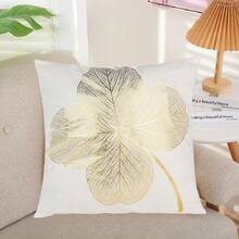 1入組45x45cm黃金押花正方形枕套,適用於家居、房間、臥室、花園裝飾,適合客廳、沙發、臥室、辦公室、汽車使用,亦可稱為靠墊套 - 彩色 - 查看 2