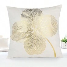 1入組45x45cm黃金押花正方形枕套,適用於家居、房間、臥室、花園裝飾,適合客廳、沙發、臥室、辦公室、汽車使用,亦可稱為靠墊套 - 彩色 - 查看 3