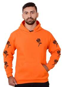 Men Sweatshirts - 橘色 - 查看 1