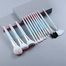 New Arrival 13pcs Diamond Makeup Brushes With Crystal Handle Powder Brush, Portable Beauty Tool,Brush Set,Makeup Brush Kit,Make Up Brush Set,Make Up Set Complete,Makeup Brush Set,Complete Makeup Kit,Brush Kit,Brushes Makeup Set,Makeup Gift Set,Set - Mint Green - View 1
