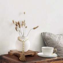 A Small Wooden Stool With A Foot Stool, Simple Style Wooden Base Riser Wooden Tray, Home Bathroom Kitchen Sink Rack, Wooden Soap Rack, Flower Rack - Handle Model - View 4