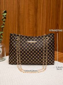 Fashionable Printed Polka Dot Handbag Simple Women's Chain Shoulder Crossbody Bag , Polka Dot - Multicolor - View 4