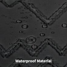 1入組白色波西米亞淋浴帘,現代農舍風格布料防水浴室帘幕,重型耐用刺繡緞帶編織布料,高雅刺繡緞帶設計,為豪華復古浴室裝飾增添貴氣,免費提供掛鉤,柔軟不皺,黑色,大小為72x72英寸/183x183厘米 - 黑色 - 查看 6