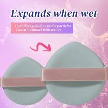 Dual-Use Portable Makeup Sponge For Wet And Dry, 20pcs, Daily Essential For Smoothing & Setting Makeup, Suitable For All Skin Types, Ideal For Daily Use And Travel - Baby Blue - View 9