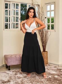 Women Skirts - 黑色 - 查看 1