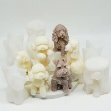 3d Silicone Mold For Golden Retriever, Teddy Bear, Poodle, Labrador Candle Making, Aroma Decoration, Resin Art Craft Model, Creative Pet Diy Gift Tool