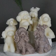 3d Silicone Mold For Golden Retriever, Teddy Bear, Poodle, Labrador Candle Making, Aroma Decoration, Resin Art Craft Model, Creative Pet Diy Gift Tool