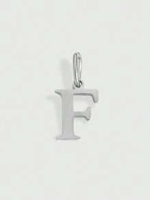 1pc Stainless Steel Initial Pendant Letter Pendant Men's And Women's Key Pendant Accessories Necklace Earrings Pendant Pendant