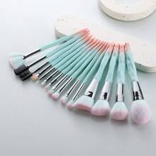 New Arrival 13pcs Diamond Makeup Brushes With Crystal Handle Powder Brush, Portable Beauty Tool,Brush Set,Makeup Brush Kit,Make Up Brush Set,Make Up Set Complete,Makeup Brush Set,Complete Makeup Kit,Brush Kit,Brushes Makeup Set,Makeup Gift Set,Set - Mint Green - View 4