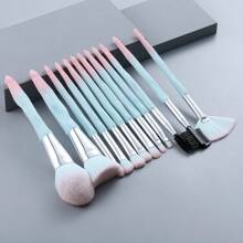 New Arrival 13pcs Diamond Makeup Brushes With Crystal Handle Powder Brush, Portable Beauty Tool,Brush Set,Makeup Brush Kit,Make Up Brush Set,Make Up Set Complete,Makeup Brush Set,Complete Makeup Kit,Brush Kit,Brushes Makeup Set,Makeup Gift Set,Set - Mint Green - View 3