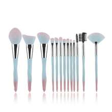 New Arrival 13pcs Diamond Makeup Brushes With Crystal Handle Powder Brush, Portable Beauty Tool,Brush Set,Makeup Brush Kit,Make Up Brush Set,Make Up Set Complete,Makeup Brush Set,Complete Makeup Kit,Brush Kit,Brushes Makeup Set,Makeup Gift Set,Set - Mint Green - View 5