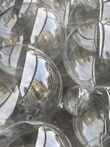 5入組18英寸透明氣泡氦氣球,適用於婚禮生日情人節派對裝飾 - 無色 - 查看 3