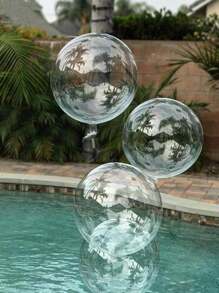 5入組18英寸透明氣泡氦氣球,適用於婚禮生日情人節派對裝飾 - 無色 - 查看 2