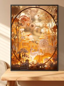 一組 Diy 窗花 5d 鑽石畫馬賽克全方形鑽石繡卡通十字繡度假家居裝飾掛畫 - 彩色 - 查看 1