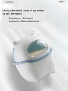 1 Miếng Không gian Phi hành gia Thùng rác trên bàn Dễ thương Mini Thùng rác ô tô Với Nắp Cho văn phòng Bàn Creative Giấy Rổ - Nhiều màu - Xem 3