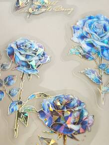 1 包 20 個玫瑰花系列復古奇幻燙金植物花朵貼紙包 - 彩色 - 查看 5