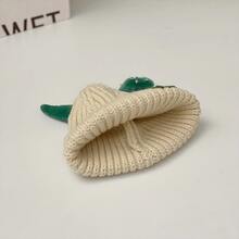 1只可愛的恐龍形狀冬帽,適用於男女嬰兒,保暖針織鴨舌帽 - 紅色 - 查看 5