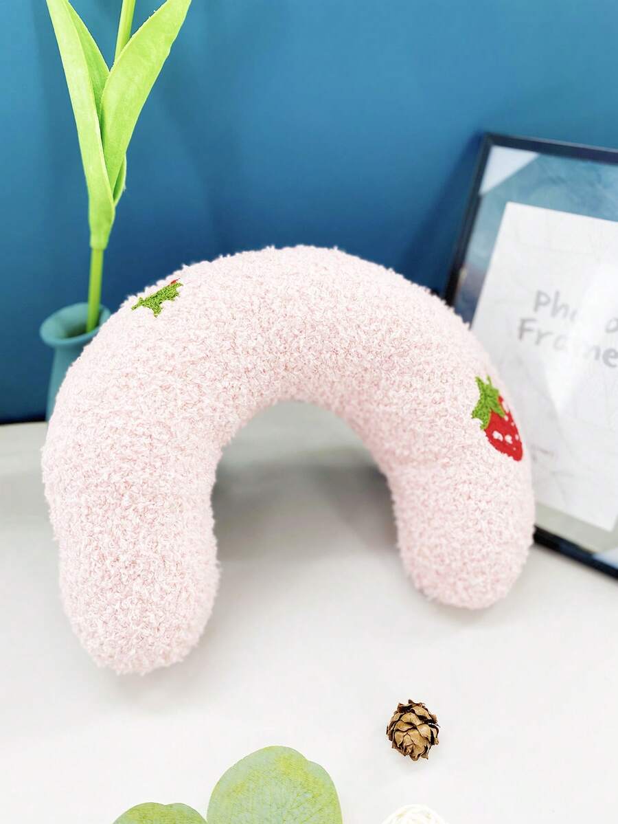 1 個深度睡眠枕頭,適合狗和貓,u 形頸椎保護貓玩具,柔軟舒適的枕頭,寵物用品 - 粉色 - 查看 1