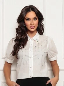Women Blouses - trắng - Xem 1