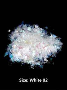 20g/包不对称彩色五彩纸屑环氧树脂填充物闪光亮片环氧树脂模具填充物硅胶铅笔盒用于美甲装饰