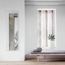 String Curtain Panel, Glitter Door Wall Window Doorways Panel Fly Screen Fringe Room Divider Blinds, Decorative Tassel Ribbon Strip Silver Screen For Living Room,Party Events - Gold - View 6