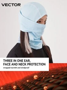 VECTOR MOTION Full Coverage Ski Face Mask Hood Unisex Windproof Insulated Elastic Neck Warmer For Winter Sports