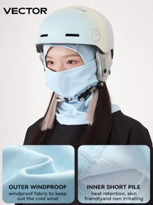 VECTOR MOTION Full Coverage Ski Face Mask Hood Unisex Windproof Insulated Elastic Neck Warmer For Winter Sports