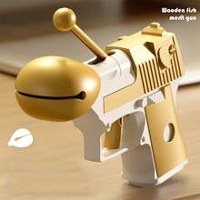 1pc Unique Woodpecker Gun Shaped Stress Relief Toy - Gold - View 1
