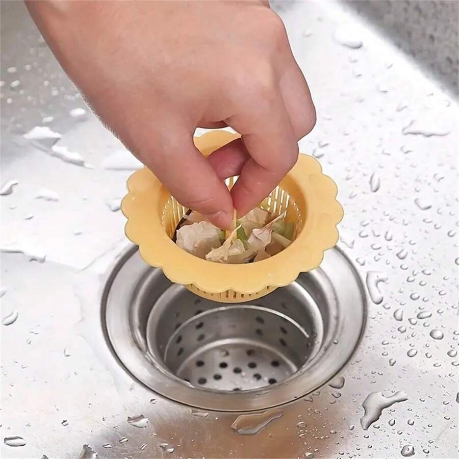 1pc Floral Kitchen Sink Strainer For Floor Stains And Sink Filtration - Color Of Your Choice - View 1