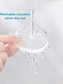 6入組門把手牆保護套裝,透明柔軟橡膠頭門墊,自粘貼紙減噪緩衝護牆墊,門把緩衝墊 - 無色 - 查看 9