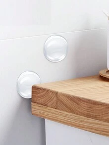 6入組門把手牆保護套裝,透明柔軟橡膠頭門墊,自粘貼紙減噪緩衝護牆墊,門把緩衝墊 - 無色 - 查看 8