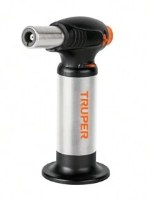 TRUPER Mini Soplete Recargable Con Encendido Electrónico, Para Flamear Alimentos, 64ml - Gris - Ver 1