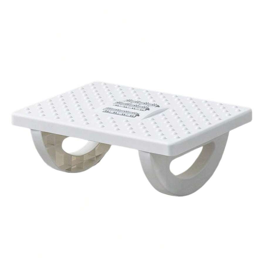 Office Foot Massager Home Ergonomic Leg Rest Desk Roller Rocking Support Plate - White - View 1