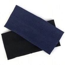 1pc Outdoor Sports & Yoga Ribbed Headband, Elastic & Stretchy Knitted Hair Accessory In Solid Color - Burgundy - View 11