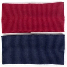 1pc Outdoor Sports & Yoga Ribbed Headband, Elastic & Stretchy Knitted Hair Accessory In Solid Color - Burgundy - View 3
