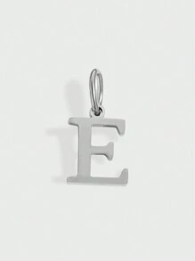 1pc Stainless Steel Initial Pendant Letter Pendant Men's And Women's Key Pendant Accessories Necklace Earrings Pendant Pendant