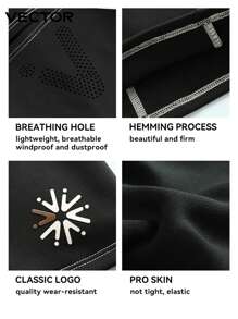 VECTOR MOTION Full Coverage Ski Face Mask Hood Unisex Windproof Insulated Elastic Neck Warmer For Winter Sports